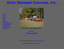 Tablet Screenshot of dixiestampedconcrete.com